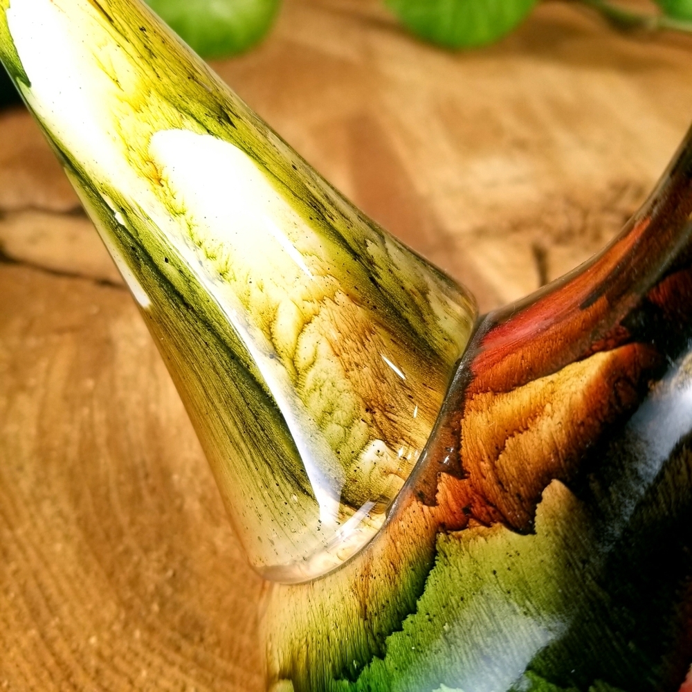 Porrón Wine Decanter Vintage Spanish Handblown Glass - Picture 2 of 7